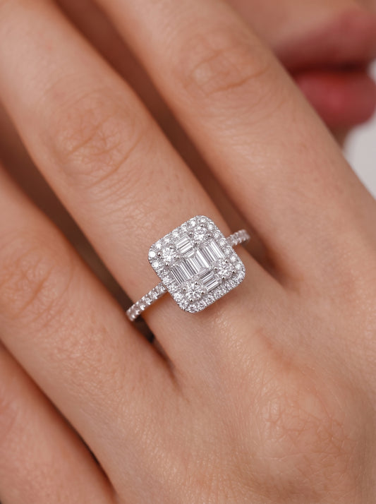 Squared Crown Ring
