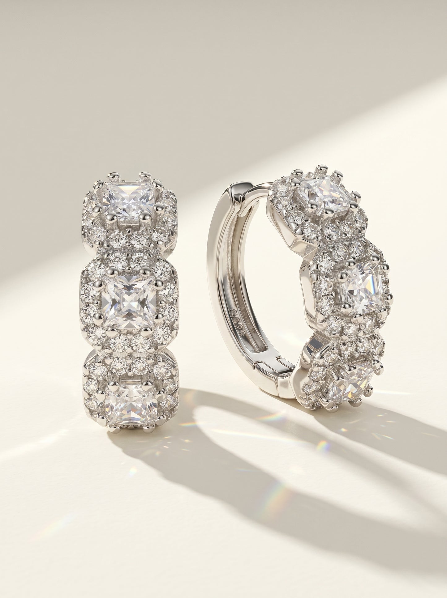 Zircon Solitaire Earrings
