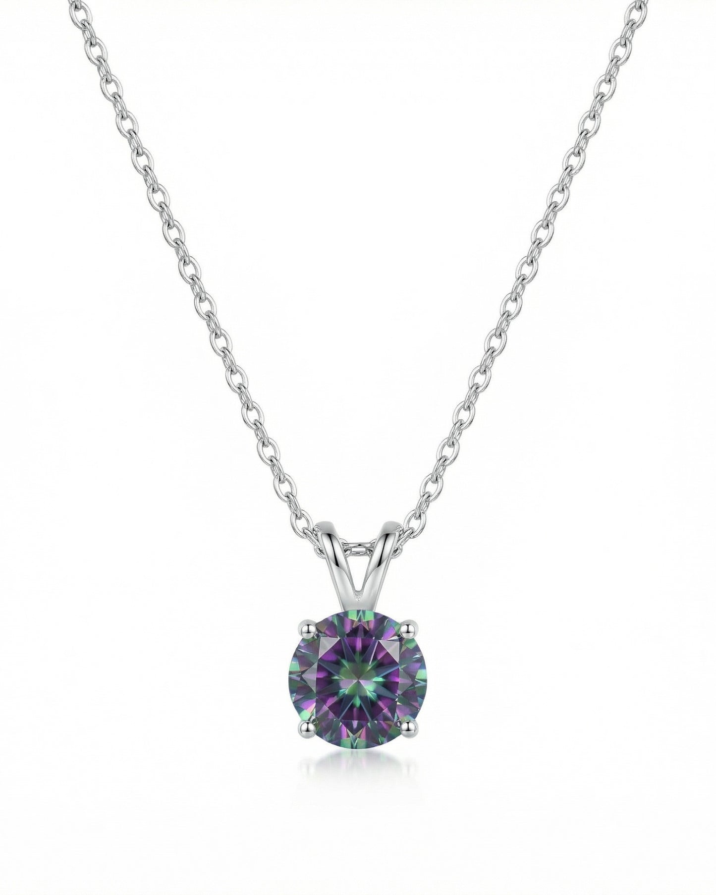 Squared Topaz Stone Necklace