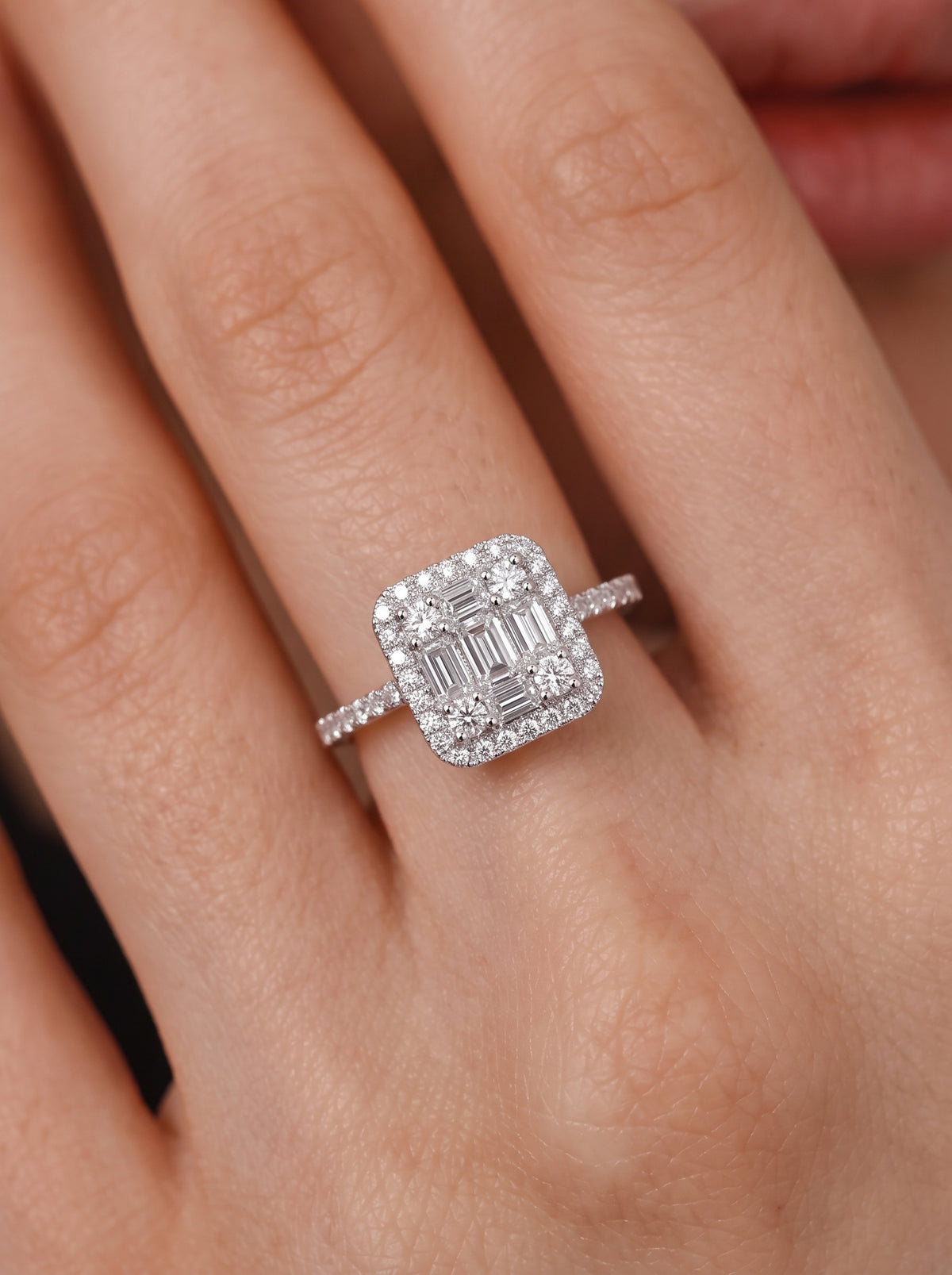 Squared Crown Ring