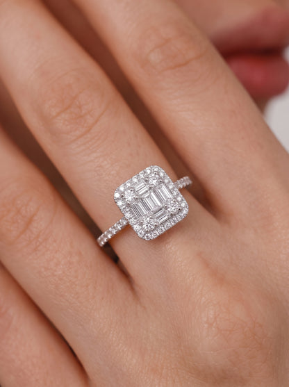 Squared Crown Ring