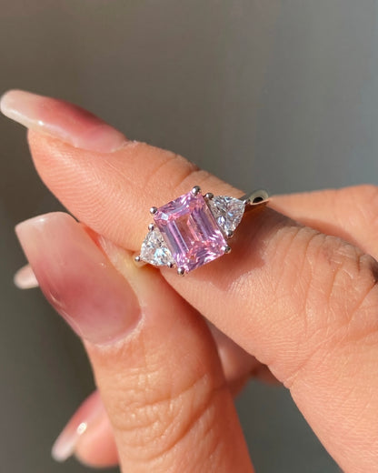 Pink Zircon Bloom Ring