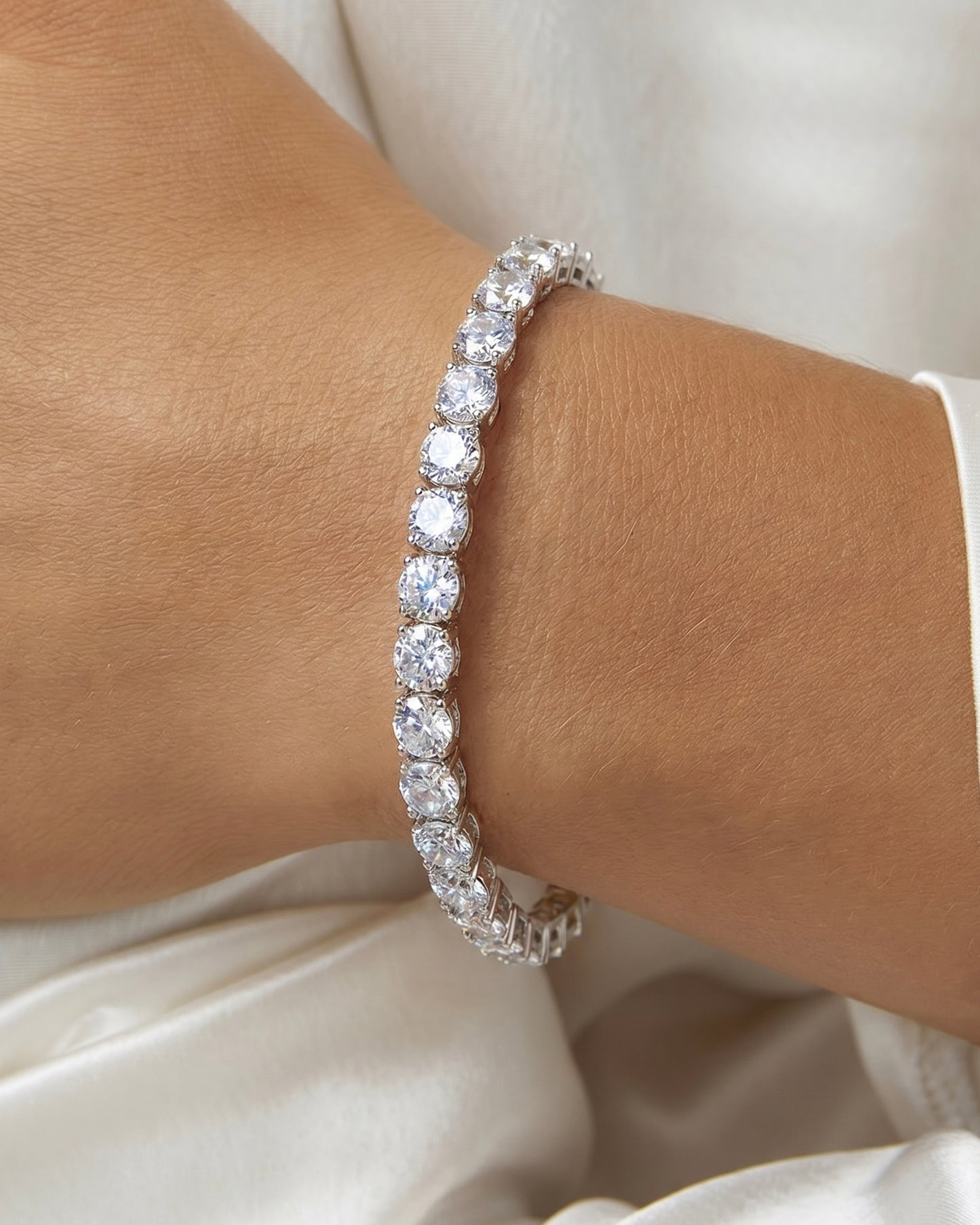 Silver Tennis Bracelet 4mm