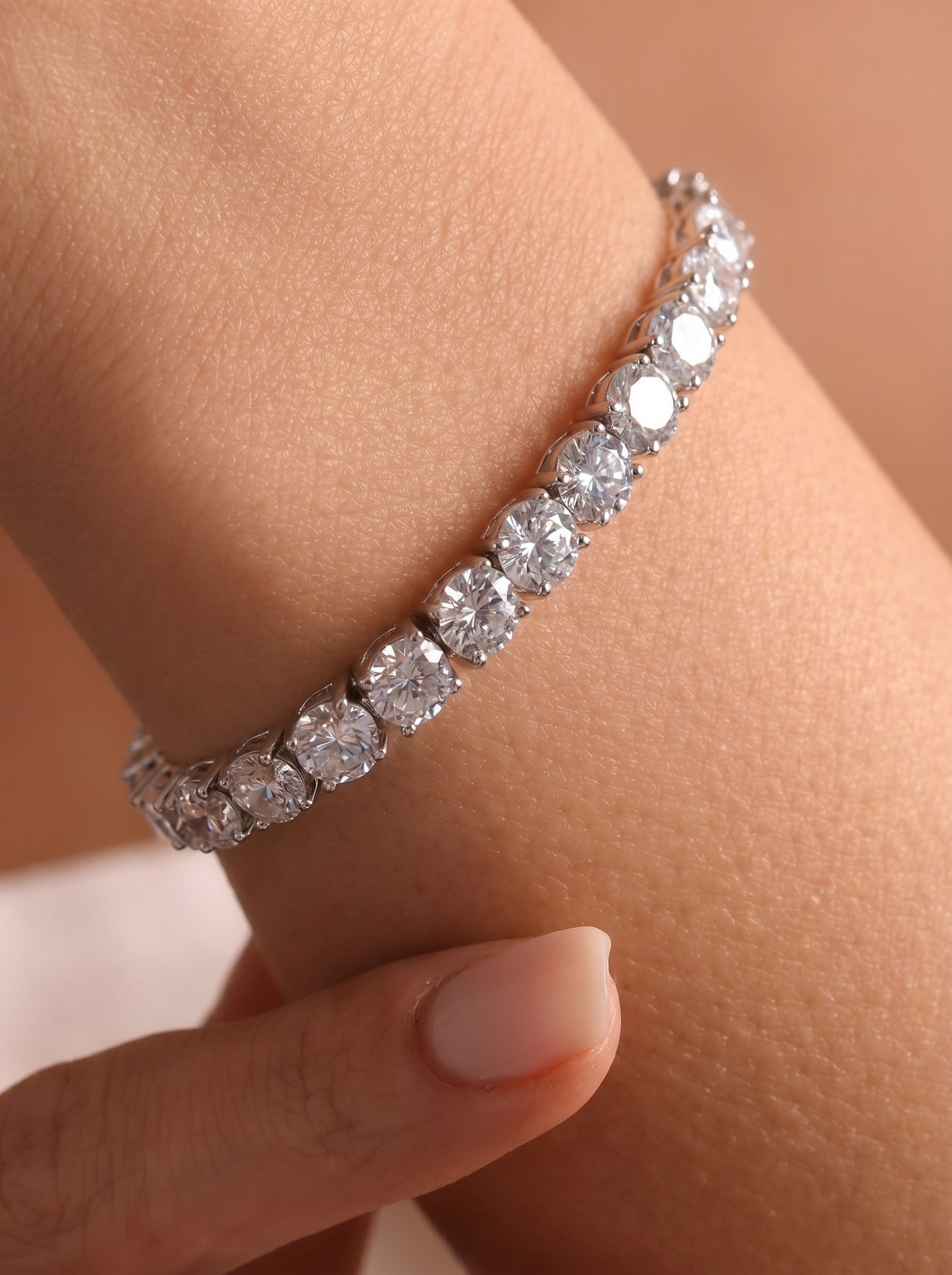 Silver Tennis Bracelet 4mm