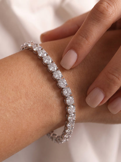 Silver Tennis Bracelet 4mm