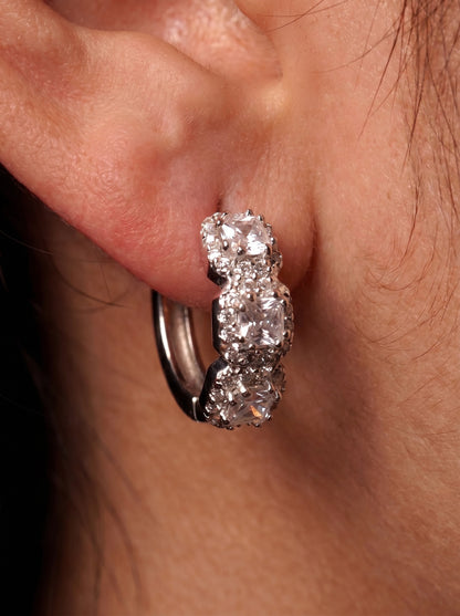 Zircon Solitaire Earrings