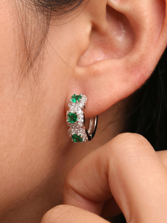 Green Emerald Earrings