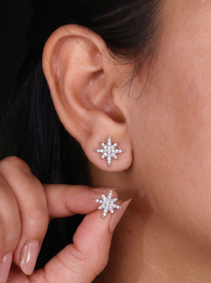 Lady Star Zircon Earrings