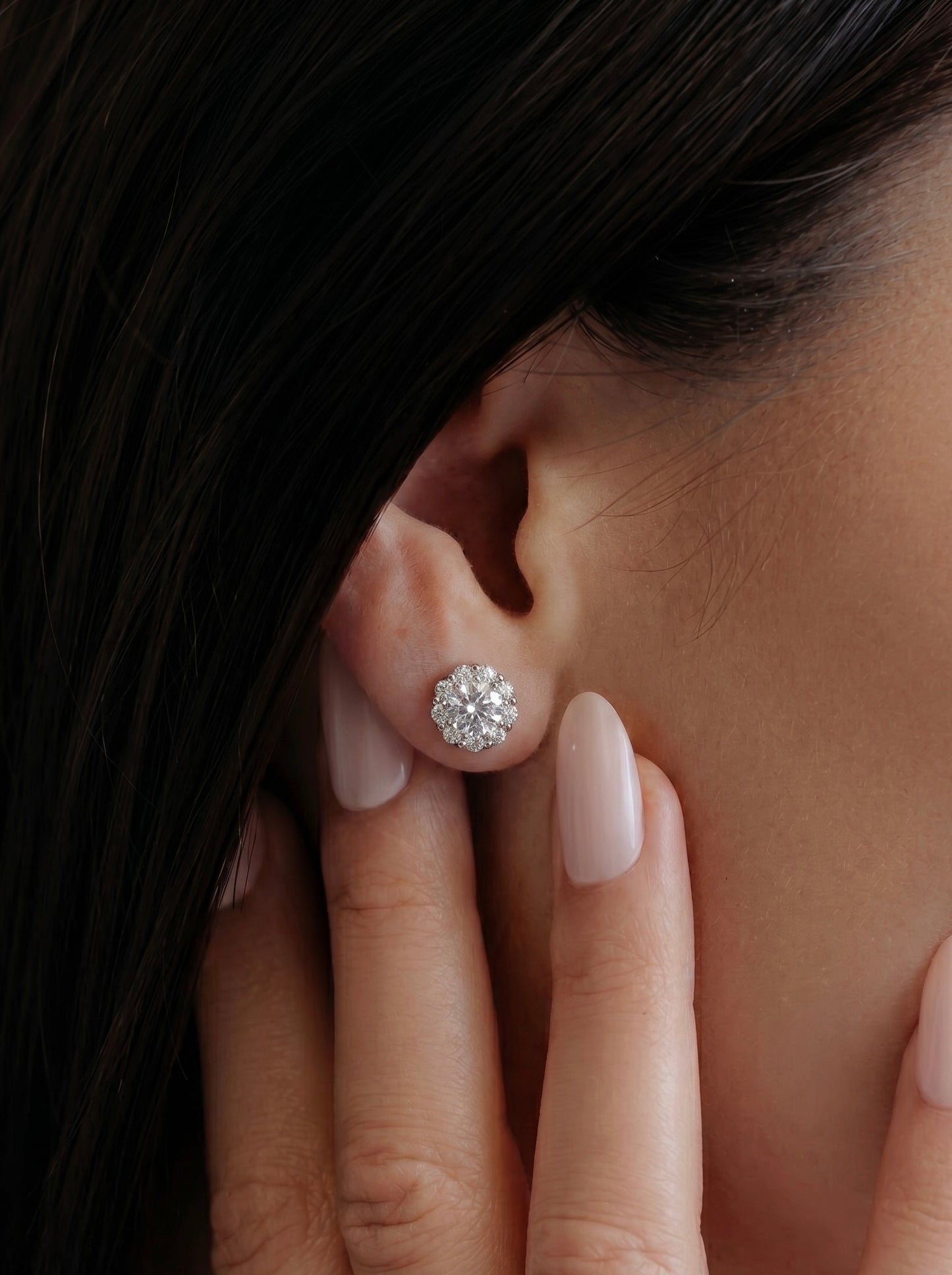 Flower Zircon Earrings