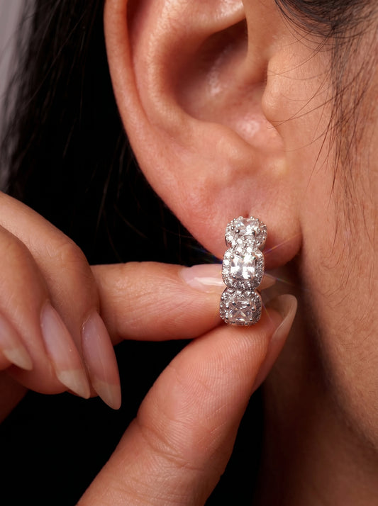 Zircon Solitaire Earrings