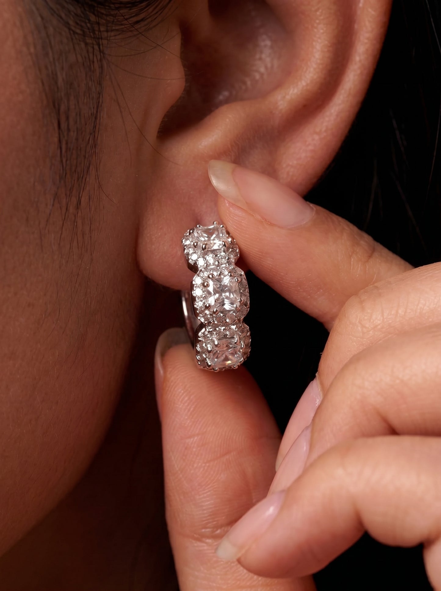 Zircon Solitaire Earrings
