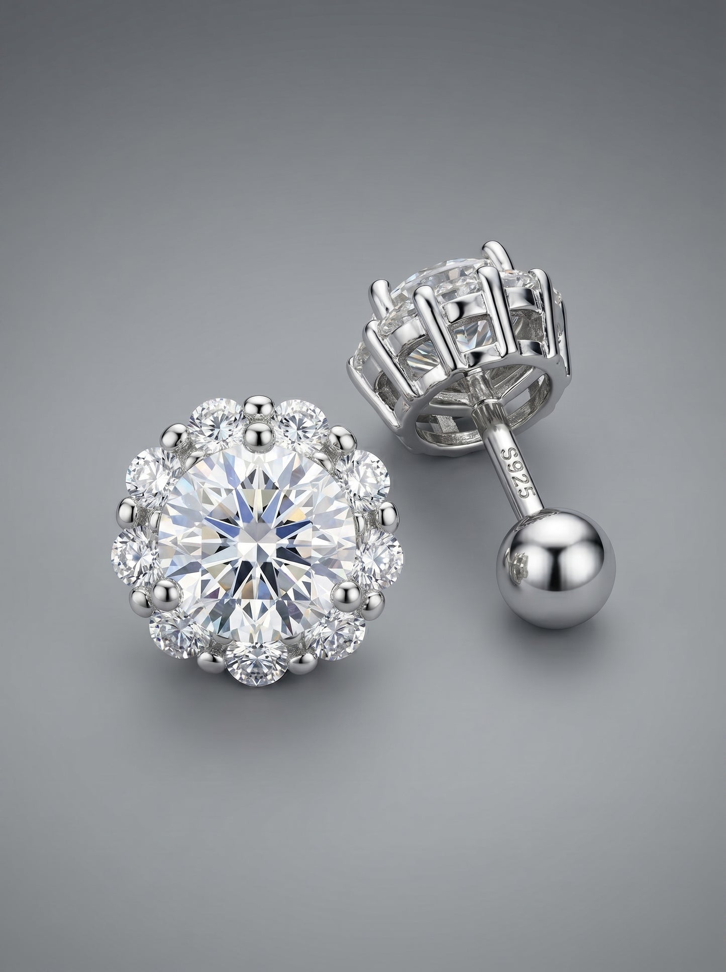 Flower Zircon Earrings