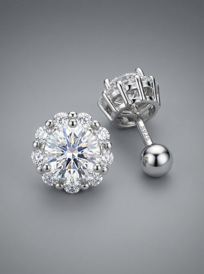 Flower Zircon Earrings