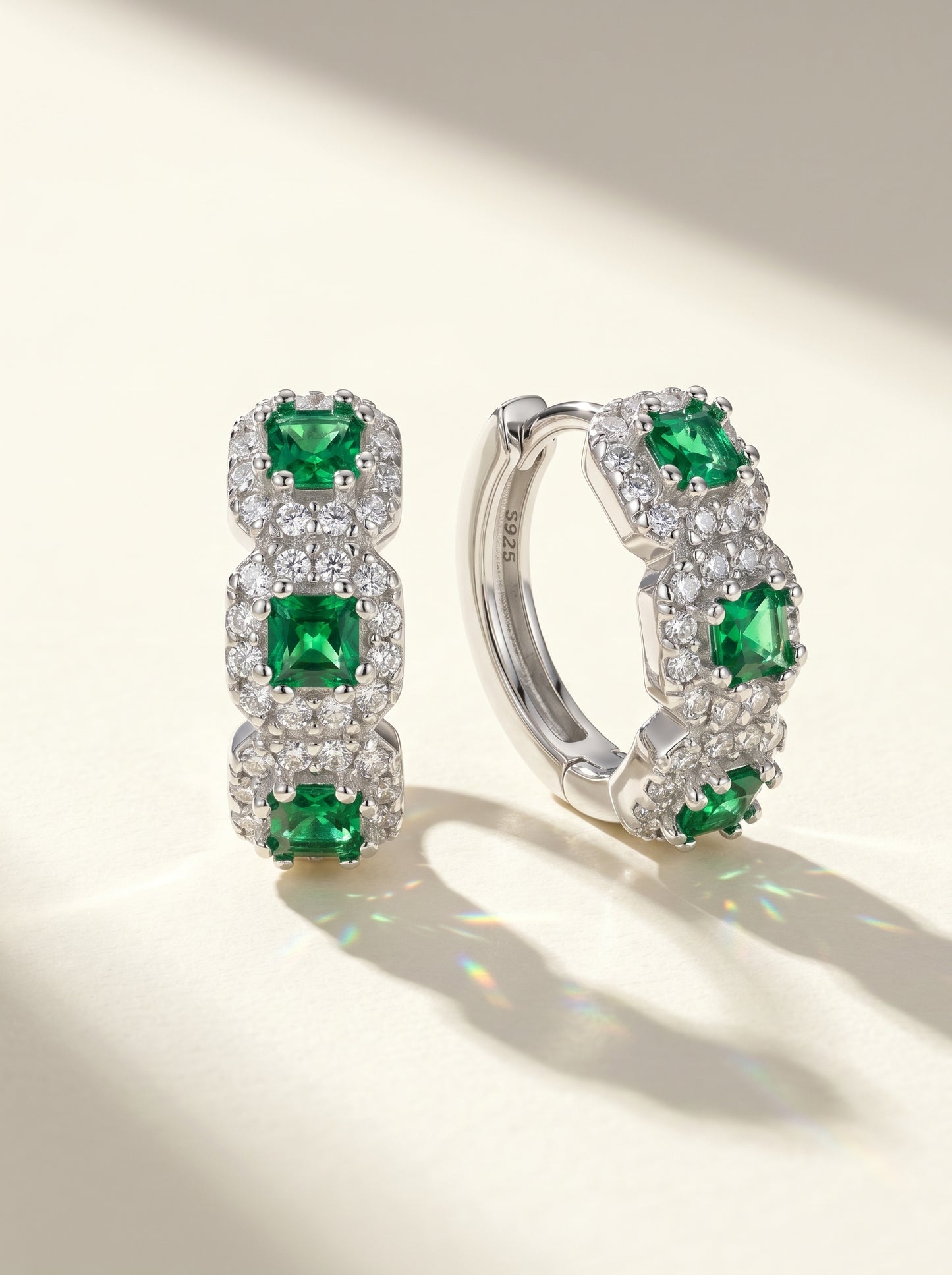 Green Emerald Earrings