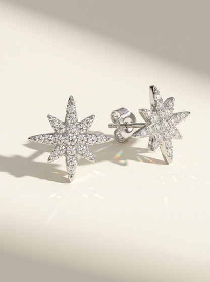 Lady Star Zircon Earrings