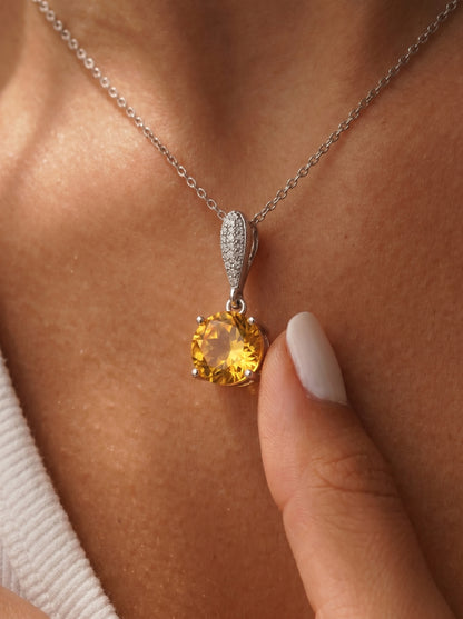 Eternity Citrine Necklace