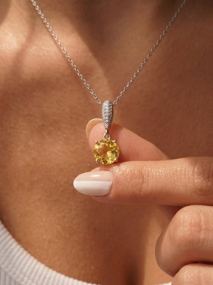 Eternity Citrine Necklace