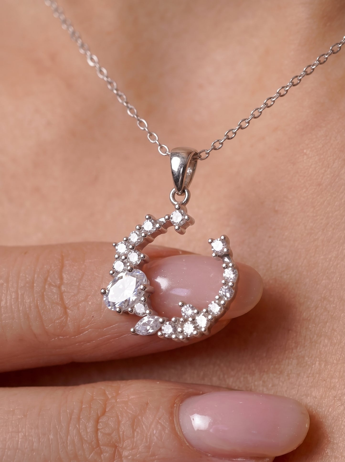 Moonlight Zircon Necklace