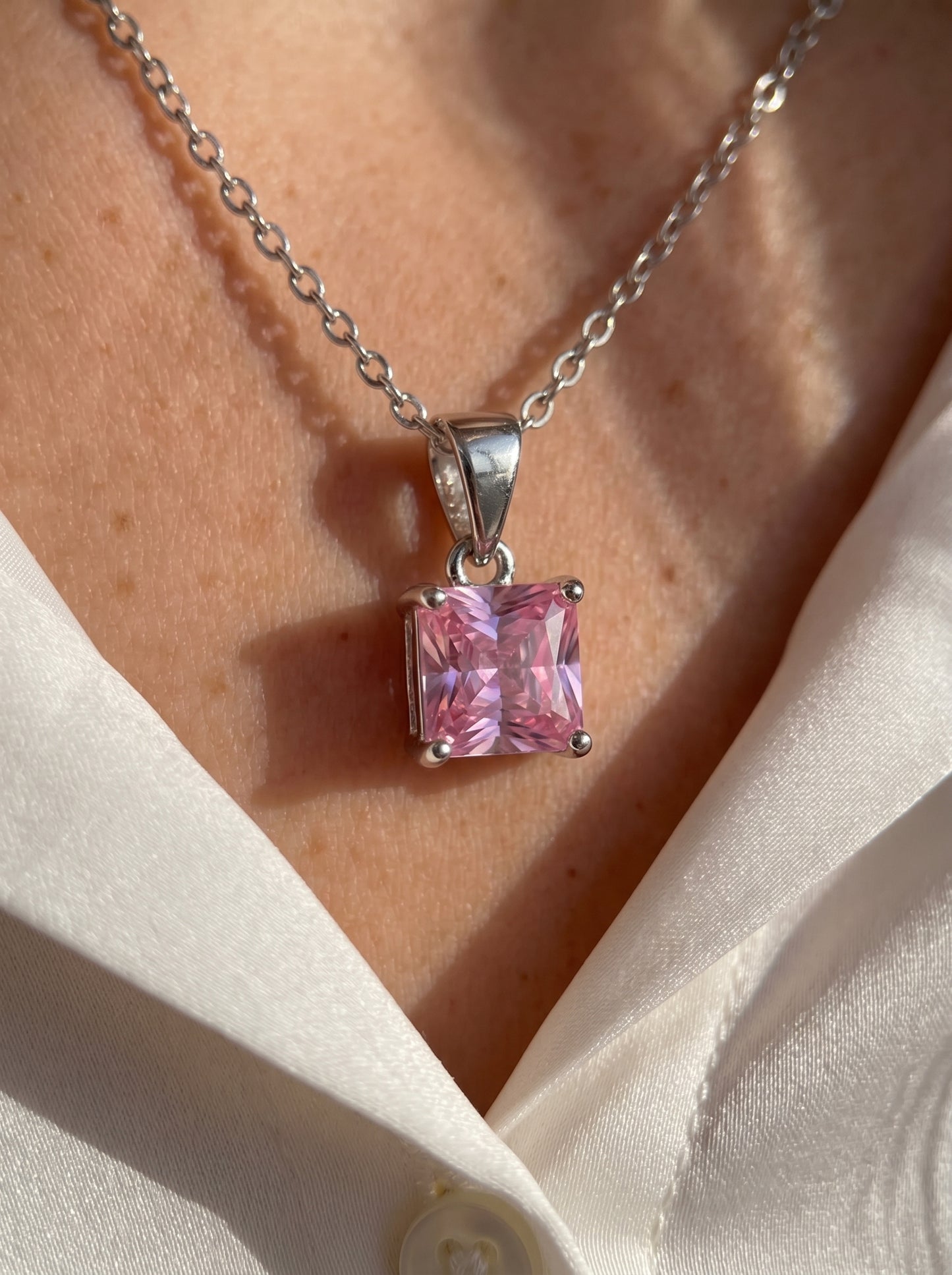 Barbie Pink Stone Necklace