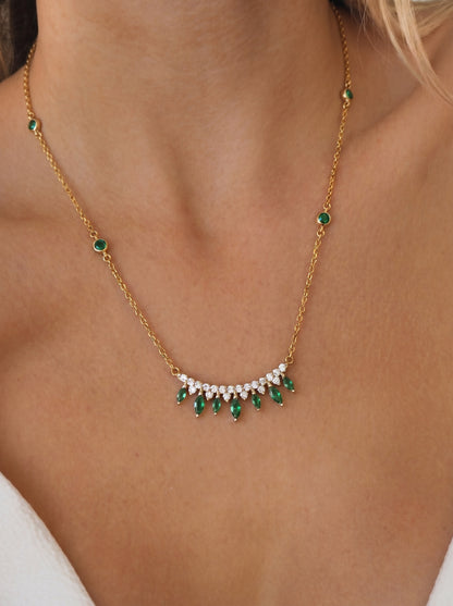 Crown of Emeralds Necklace