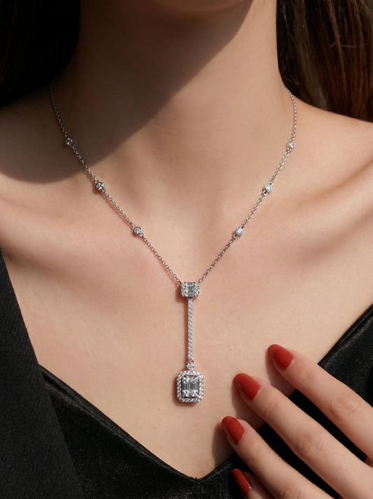 Falling Light Lariat Necklace