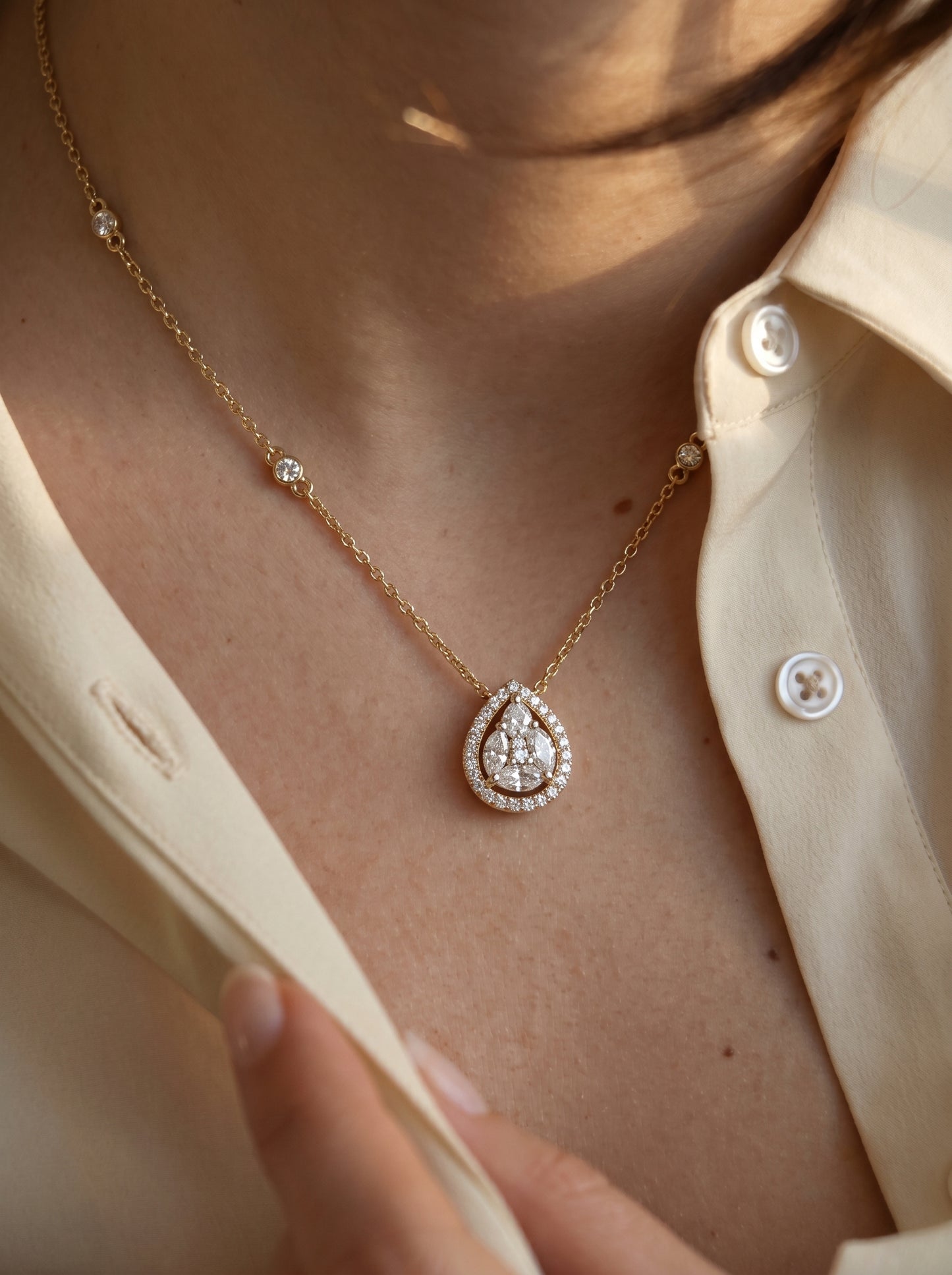 Swan Lake Gold Plated Necklace