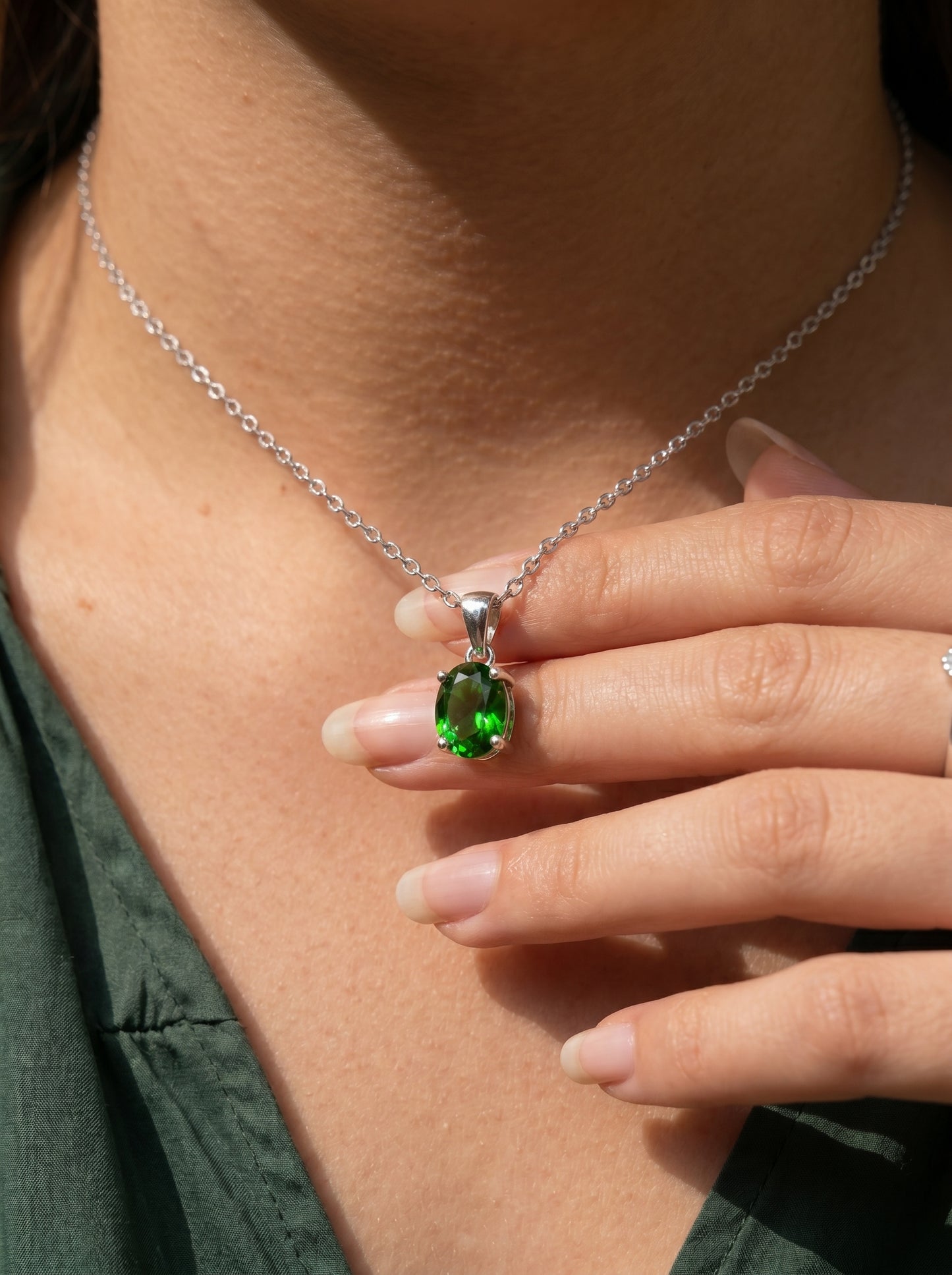 Green Drop Necklace