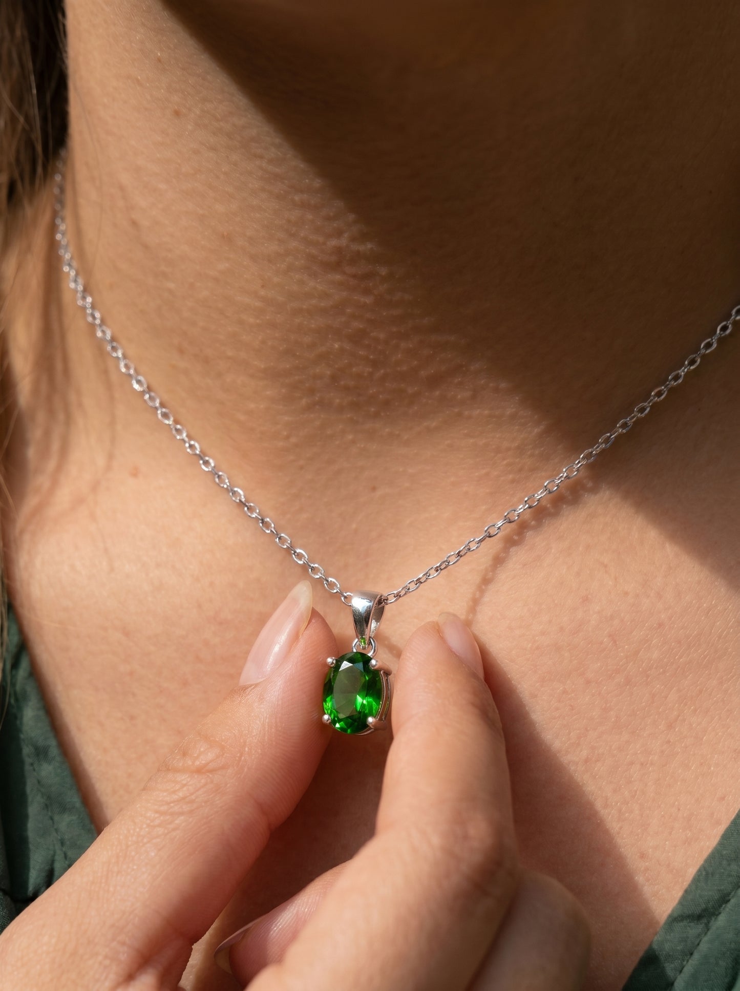 Green Drop Necklace