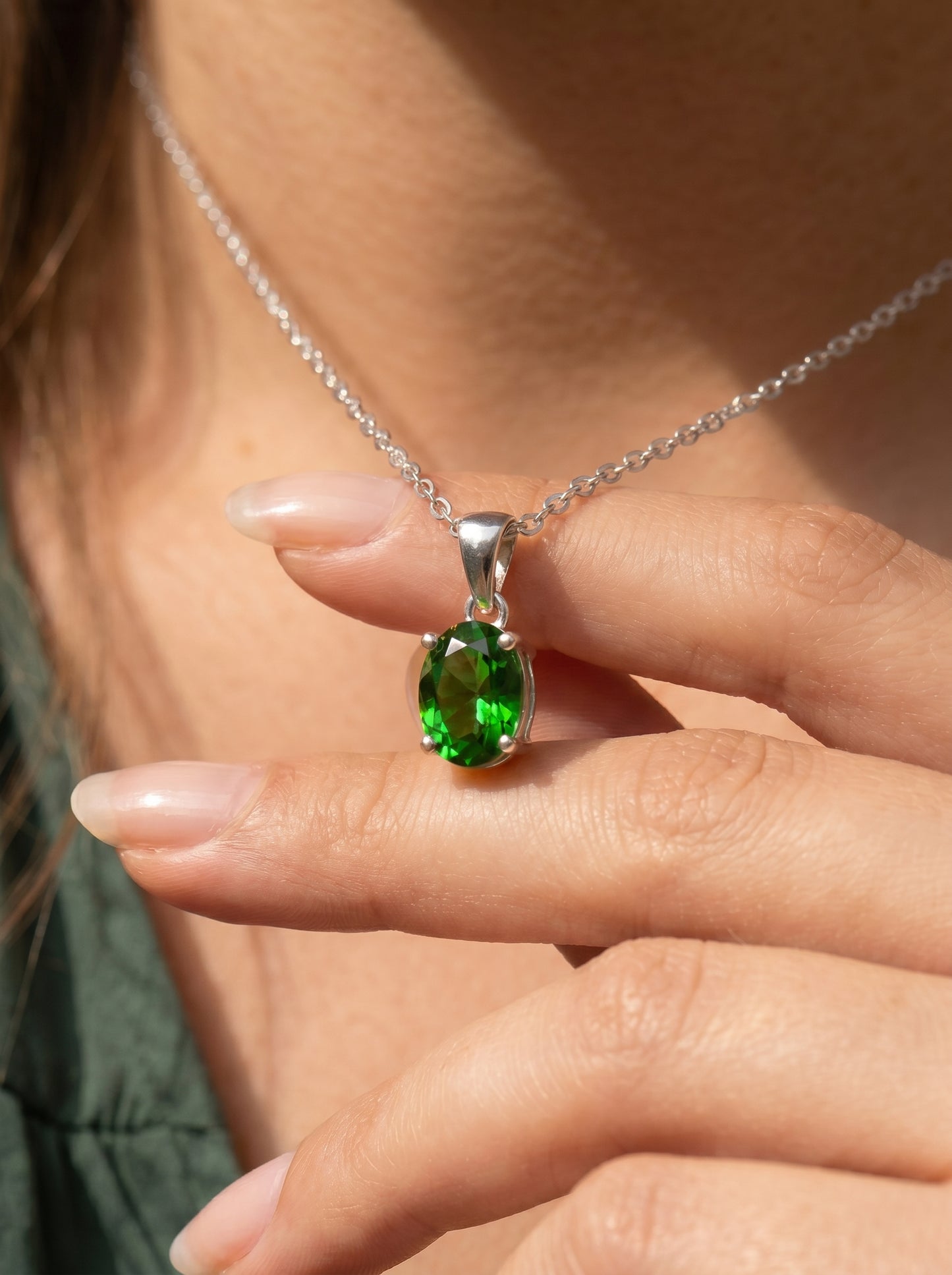 Green Drop Necklace