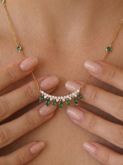 Crown of Emeralds Necklace