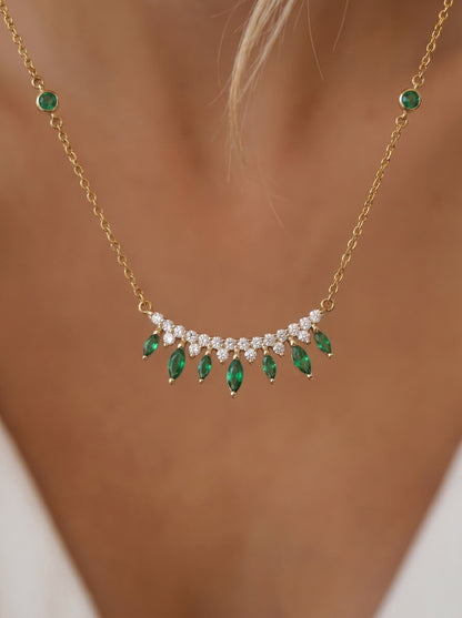 Crown of Emeralds Necklace