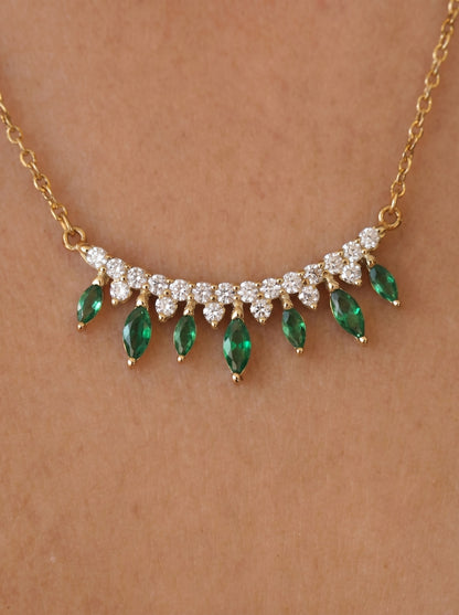 Crown of Emeralds Necklace
