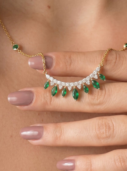 Crown of Emeralds Necklace