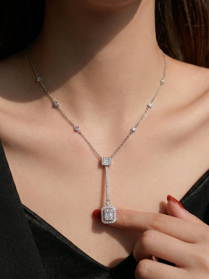 Falling Light Lariat Necklace