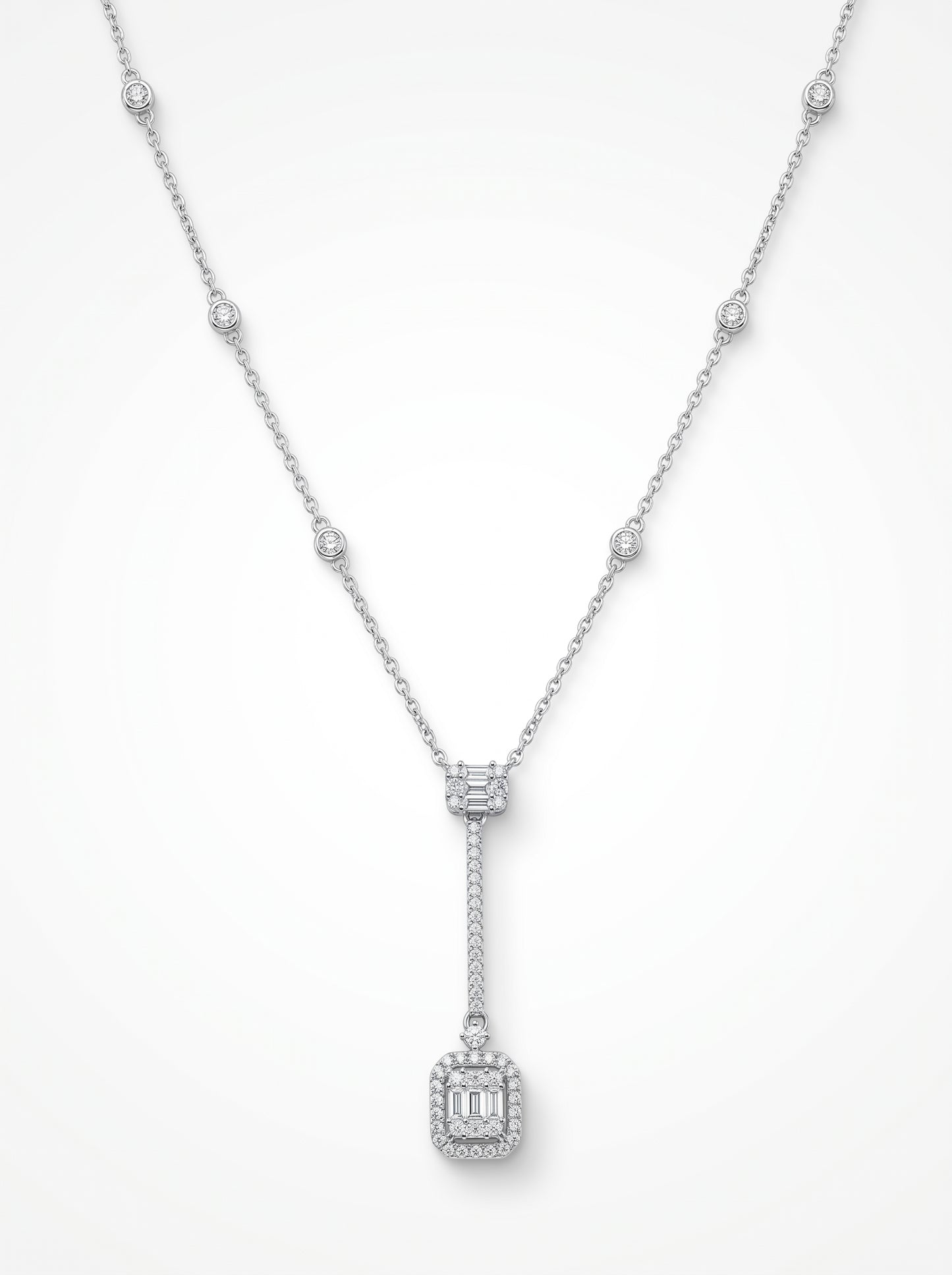 Falling Light Lariat Necklace