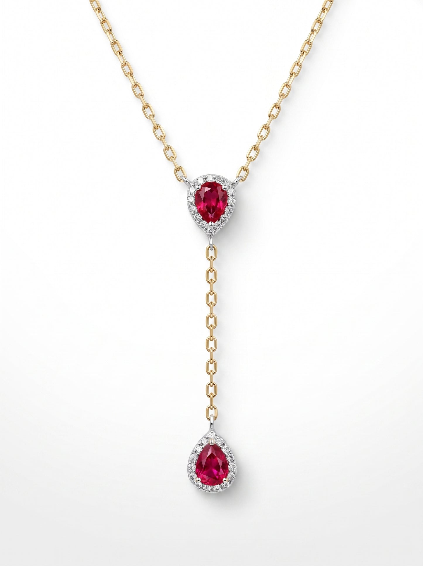 Ruby Royale Lariat Necklace
