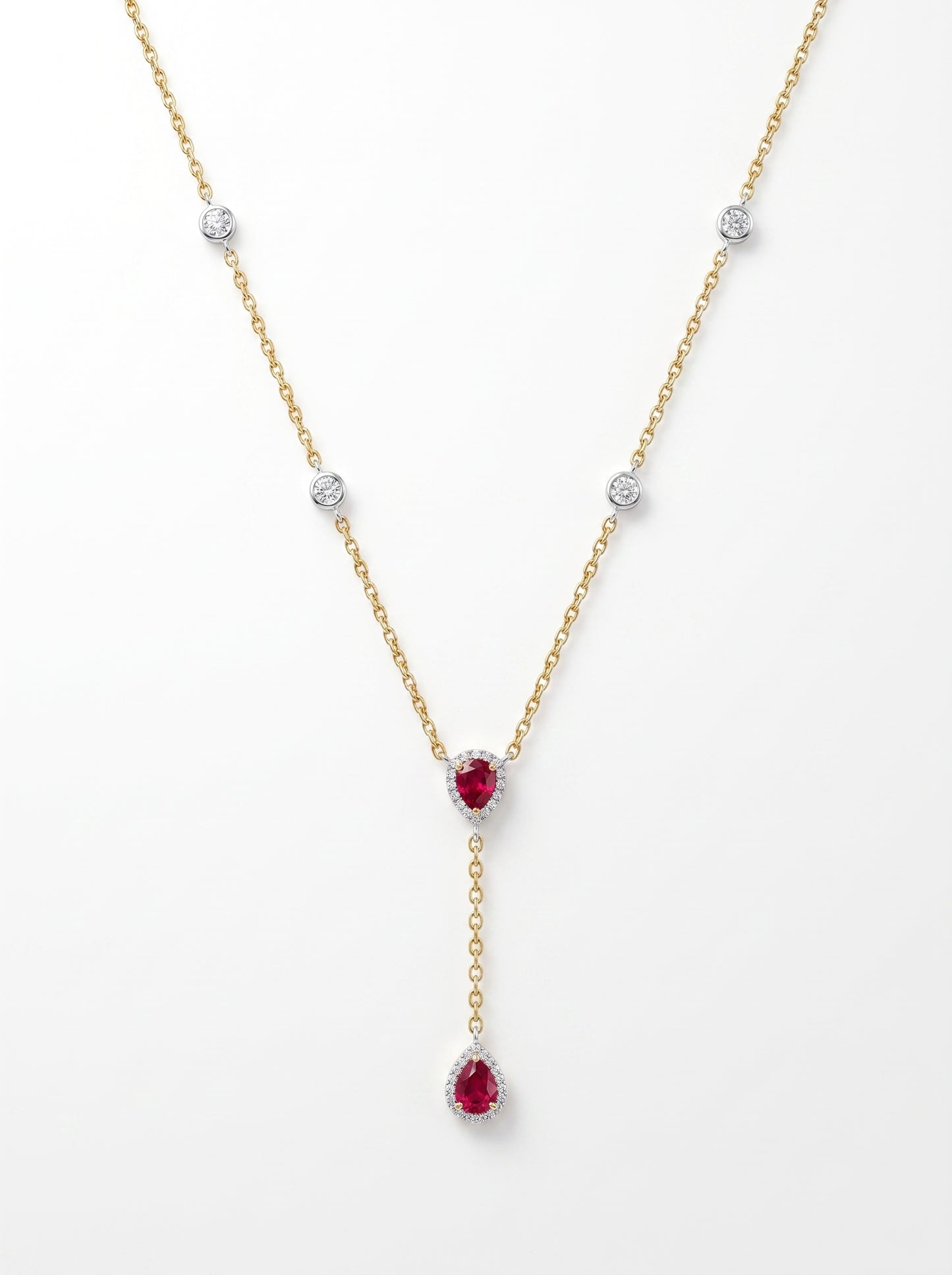 Ruby Royale Lariat Necklace