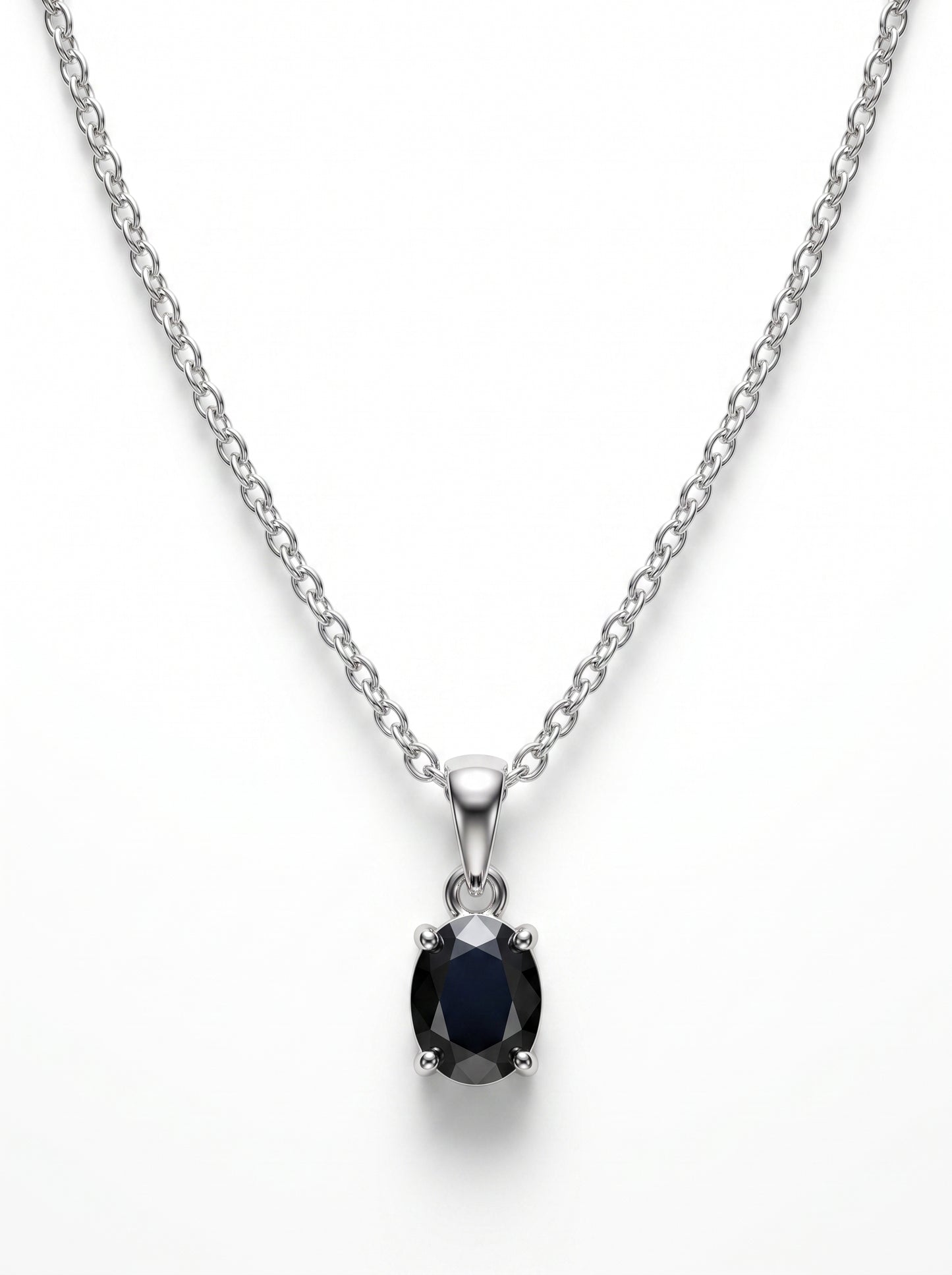 Black Oval Necklace