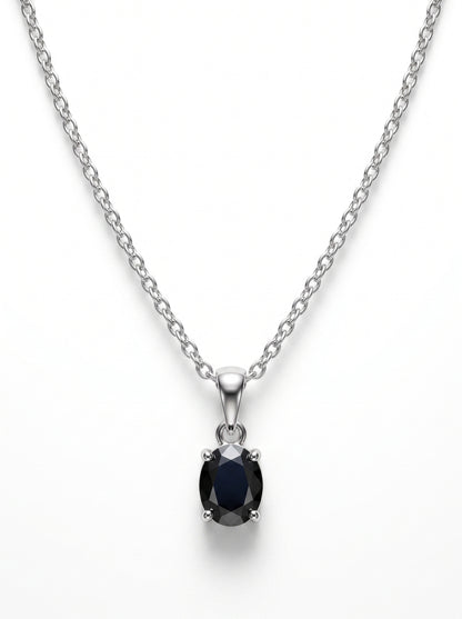 Black Oval Necklace