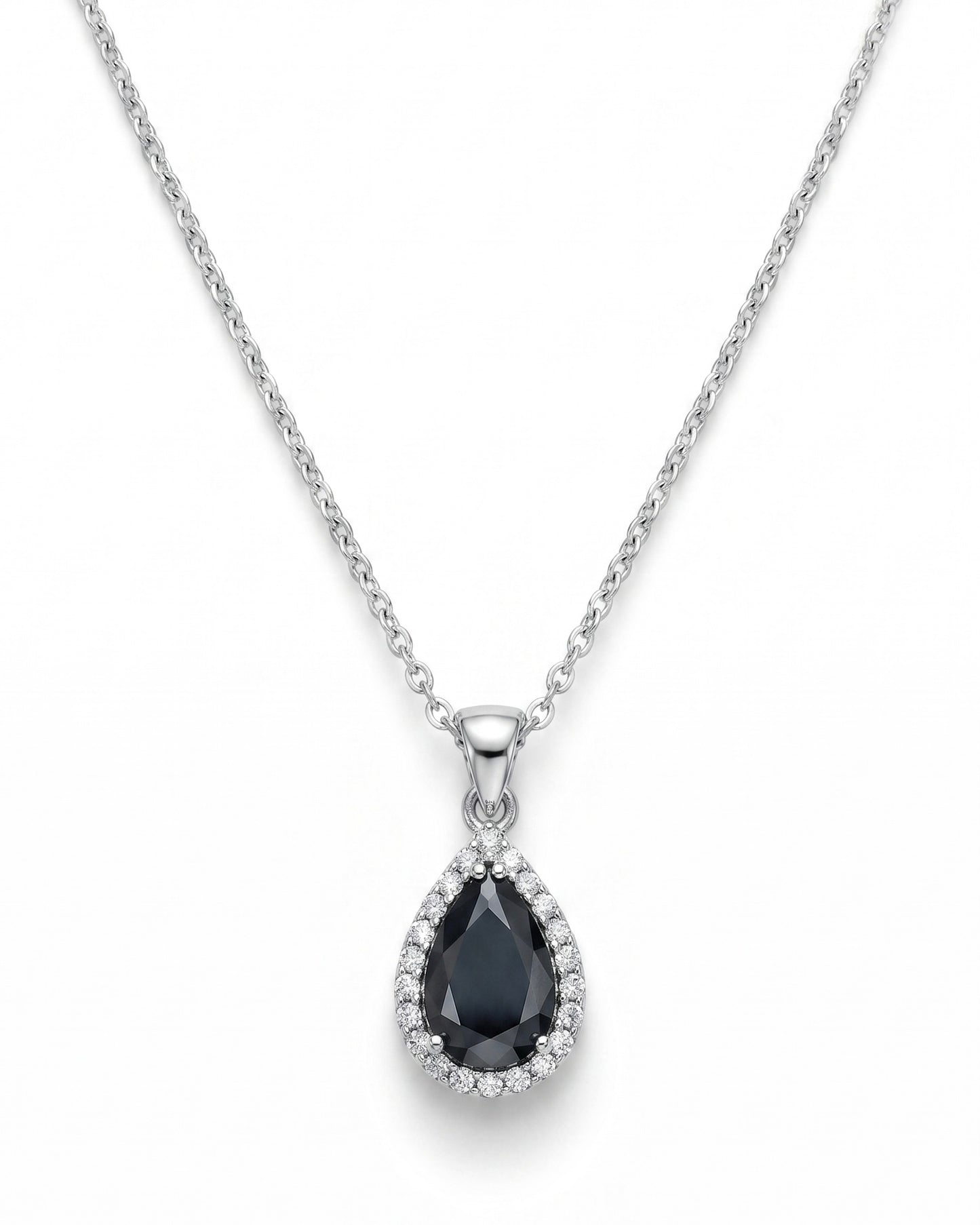 Black Pear Necklace