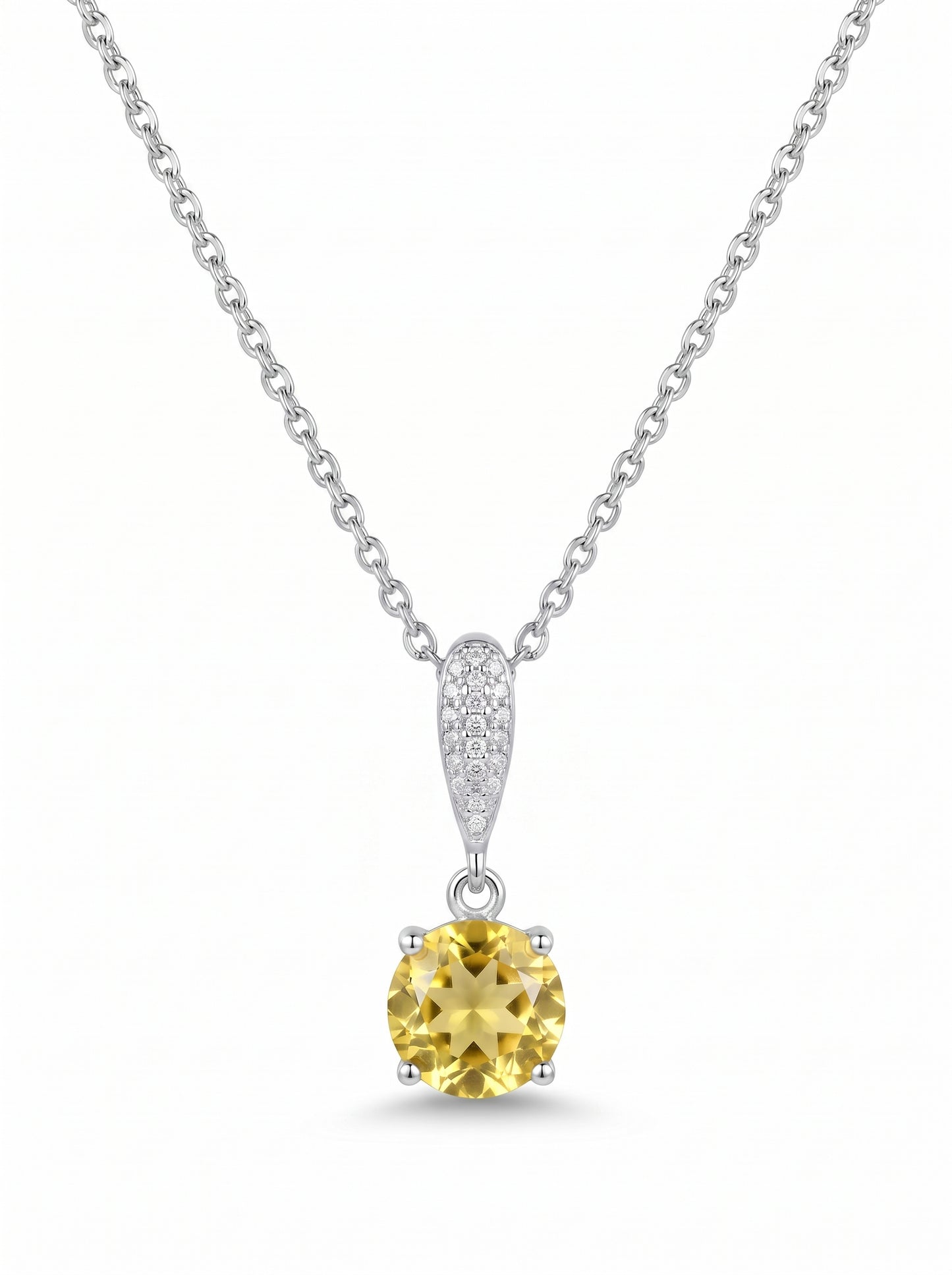 Eternity Citrine Necklace