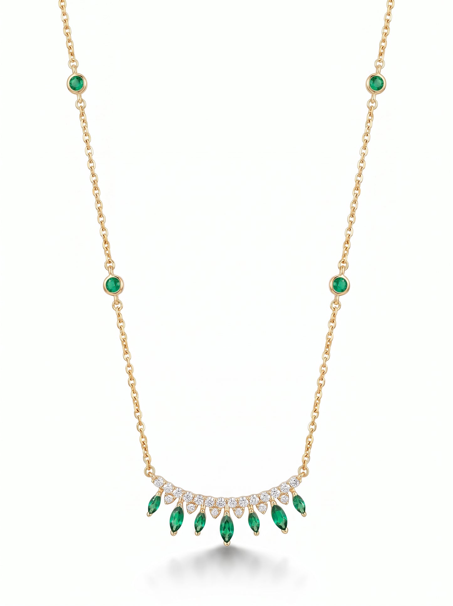 Crown of Emeralds Necklace