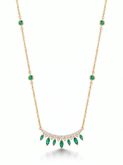 Crown of Emeralds Necklace