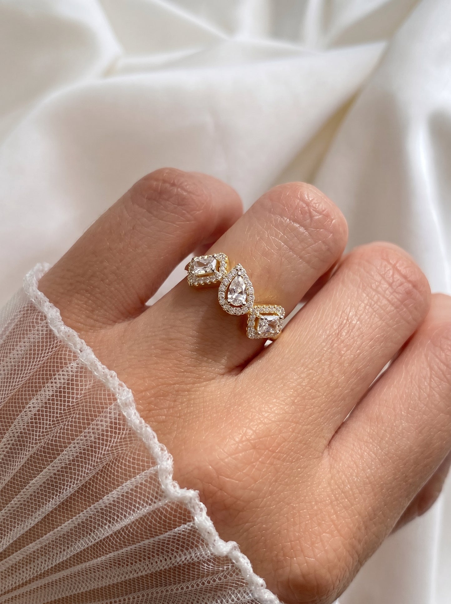 Trinity Ring Gold Plated