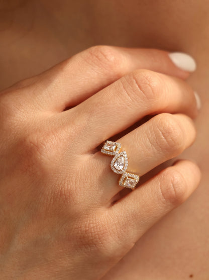 Trinity Ring Gold Plated