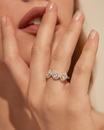 Trinity Ring Gold Plated