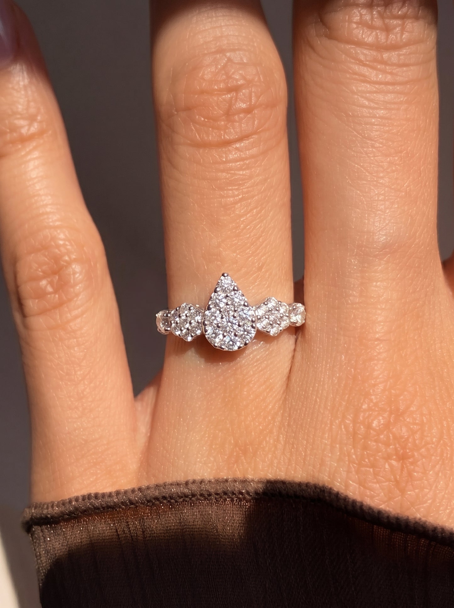 Pear Radiance Ring