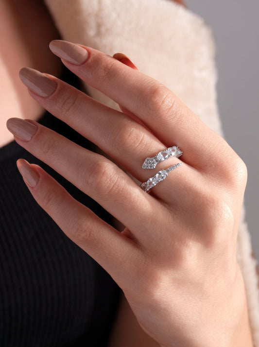 Snake Embrace Adjustable Ring