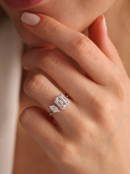 Signature Marquise Adjustable Ring