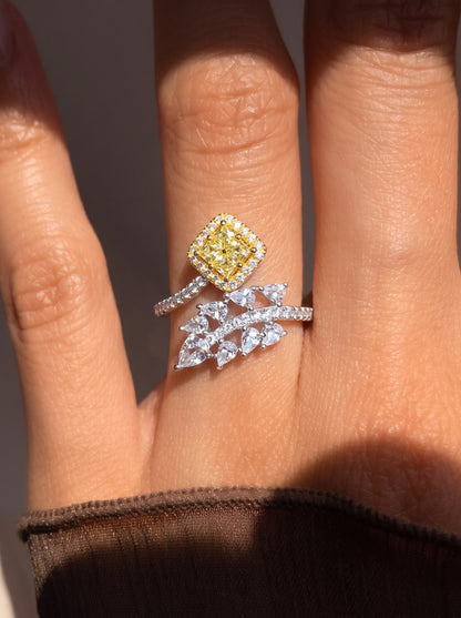 Lemonade Radiance Adjustable Ring